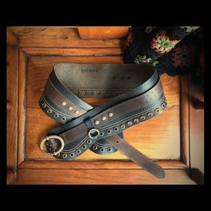 Leather Corset Belt by Diesel